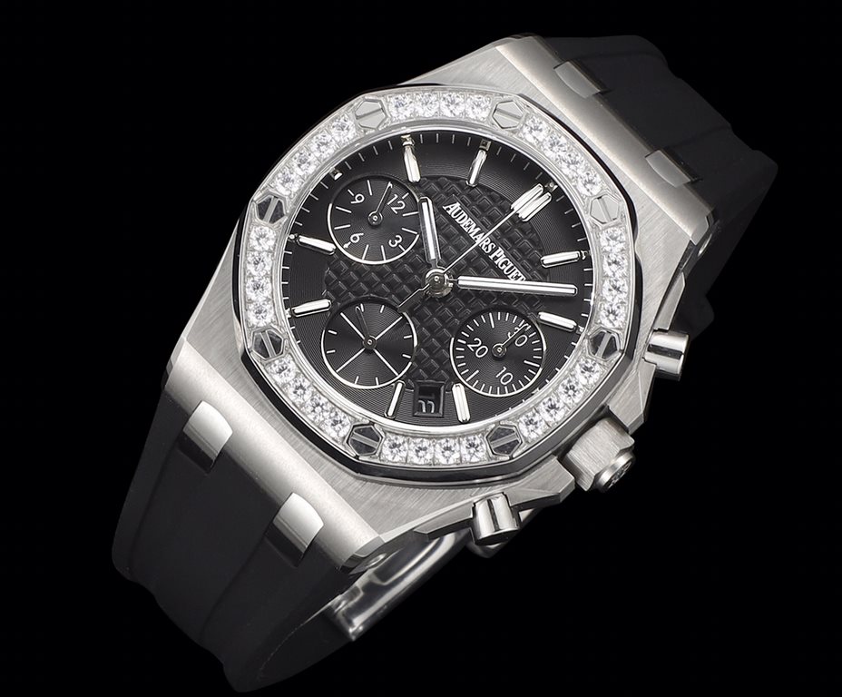 The opening of the year king bomb  〖exclusive upgrade built-in - 7750 movement〗 White Valentine's Day exclusive gift  !New AP Audemars Piguet Royal Oak Women's Multifunctional Chronograph Mechanical Watch Counter size 37