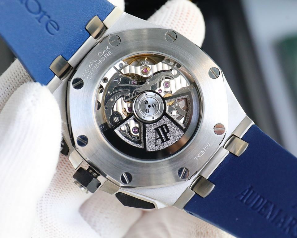 The same HBF latest Audemars Piguet, ceramic bezel   version     Audemars Piguet   Audemars Piguet Royal Oak Offshore Limited Edition Multifunctional Chronograph Mechanical Wristwatch Size 44MM17MM 【Bezel】 The bezel is t