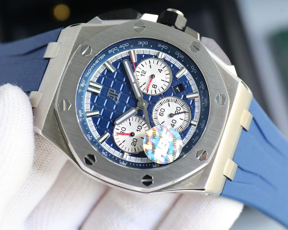 The same HBF latest Audemars Piguet, ceramic bezel   version     Audemars Piguet   Audemars Piguet Royal Oak Offshore Limited Edition Multifunctional Chronograph Mechanical Wristwatch Size 44MM17MM 【Bezel】 The bezel is t