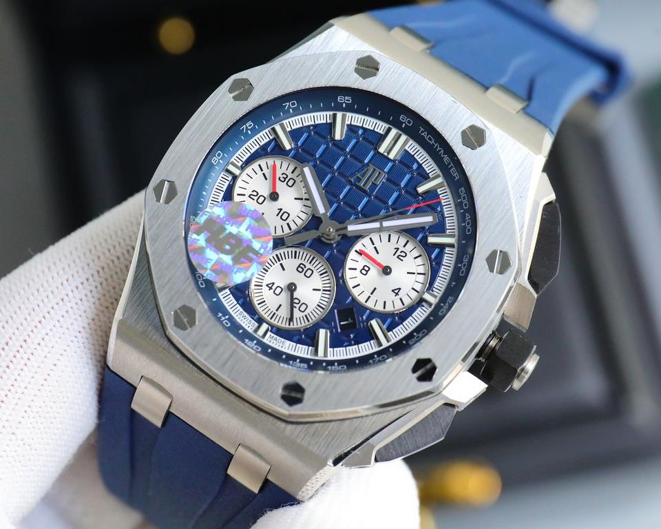 The same HBF latest Audemars Piguet, ceramic bezel   version     Audemars Piguet   Audemars Piguet Royal Oak Offshore Limited Edition Multifunctional Chronograph Mechanical Wristwatch Size 44MM17MM 【Bezel】 The bezel is t