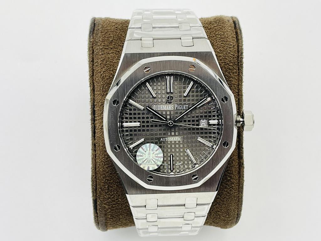 JF Factory Recommends A.P. Royal Oak! Audemars Piguet A.P Royal Oak!1 Powered by a bespoke Audemars Piguet in-house Cal.3120 automatic movement!2 Double-sided sapphire glass (men's 15400 series)3 Diameter 41mmJF products