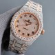 Large diamond encrusted bezel uniformAP Audemars Piguet A real man has to take Audemars Piguet Own AP, brand new bezel with large diamond-set bezel, using imported Citizen to change the 324 machine Automatic Mechanical M