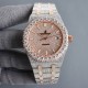 Large diamond encrusted bezel uniformAP Audemars Piguet A real man has to take Audemars Piguet Own AP, brand new bezel with large diamond-set bezel, using imported Citizen to change the 324 machine Automatic Mechanical M