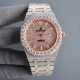 Large diamond encrusted bezel uniformAP Audemars Piguet A real man has to take Audemars Piguet Own AP, brand new bezel with large diamond-set bezel, using imported Citizen to change the 324 machine Automatic Mechanical M