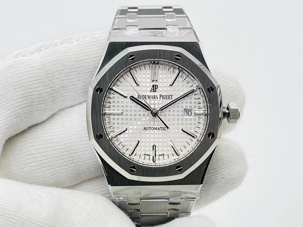 ZF Factory's highest version Audemars Piguet Royal Oak 15400.V2 - shocking online upgraded movement shock absorbers to Inga-Barlow shock absorbers, consistent with the original - redefining the strongest version! [Techni