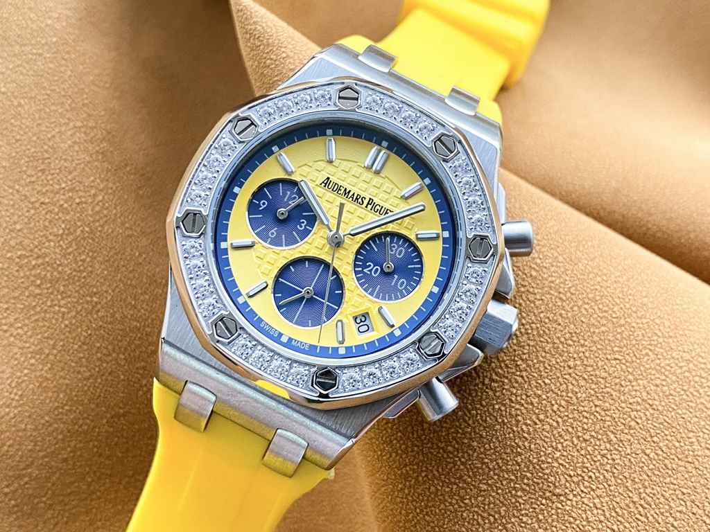 Brand Audemars Piguet - APCollection Royal Oak OffshoreType Ladies' ChronographMaterial 316L steelMovement Imported Japanese chronograph quartz movementCrystal Lamborghini glassStrap High-grade imported material tapeClas