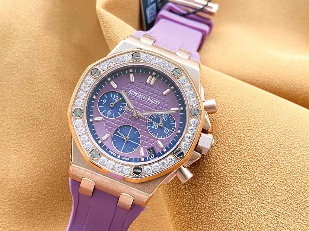 Brand Audemars Piguet - APCollection Royal Oak OffshoreType Ladies' ChronographMaterial 316L steelMovement Imported Japanese chronograph quartz movementCrystal Lamborghini glassStrap High-grade imported material tapeClas