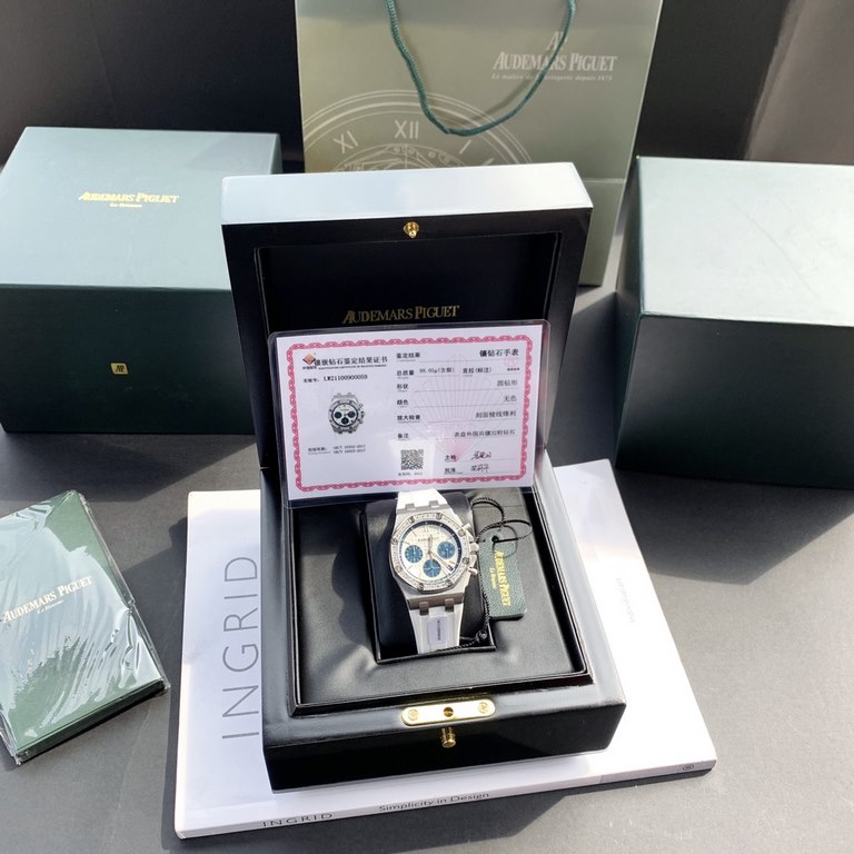 Lot with box Support Hong Kong, USA direct shippingThe latest Royal Oak Offshore series of chronograph quartz watches, one of the hottest Audemars Piguet women's watches of the moment! A.P - Audemars Piguet Royal Oak Off