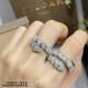 9 2  5  BVLGARI Bvlgari wide single band full diamond snake ring. One size fits all. Capturing the glamour, seduction and captivating sensuality of the Serpenti ring in a mesmerizingly stunning design that pays homage to