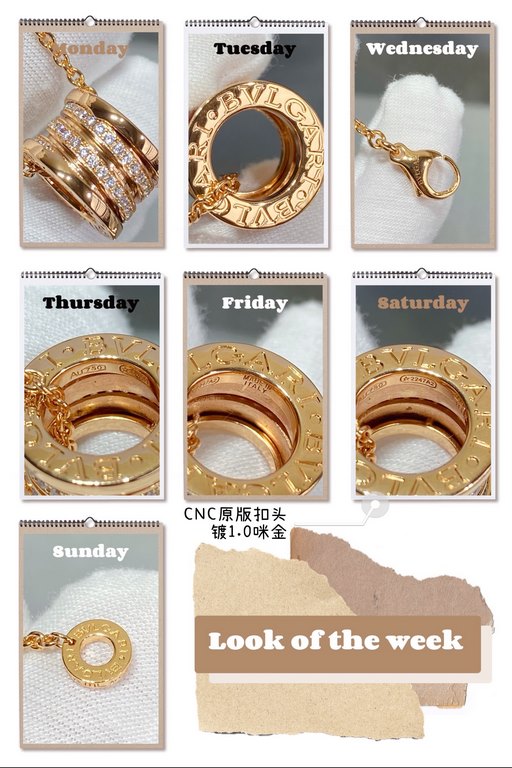 V gold material Coarse chain  CNC authentic open version, carved and plated with mickey gold, Bvlgari Seiko spring center necklace with diamonds High version of the shipment     perfect replica authentic     to the rhyth