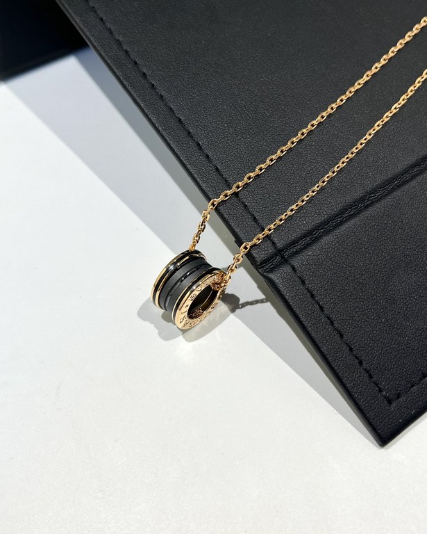 Bv Zero1 Collection Matte Black Ceramic Necklace 53～58cmMade of v gold, fine craftsmanship, perfect details, lasting color!One of the right version of the series, enough into the genuine development, recognize the exclus