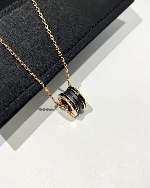 Bv Zero1 Collection Matte Black Ceramic Necklace 53～58cmMade of v gold, fine craftsmanship, perfect details, lasting color!One of the right version of the series, enough into the genuine development, recognize the exclus