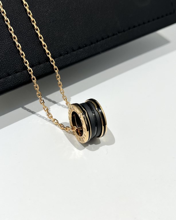 Bv Zero1 Collection Matte Black Ceramic Necklace 53～58cmMade of v gold, fine craftsmanship, perfect details, lasting color!One of the right version of the series, enough into the genuine development, recognize the exclus