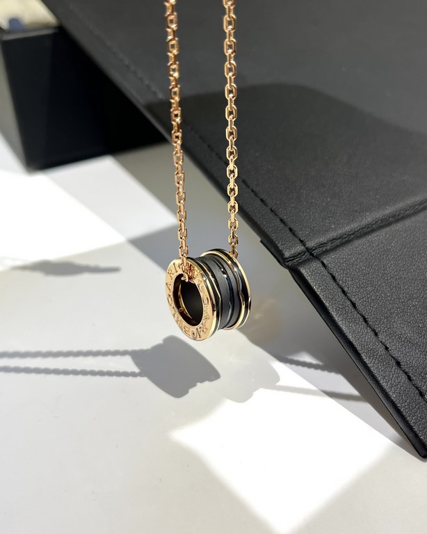 Bv Zero1 Collection Matte Black Ceramic Necklace 53～58cmMade of v gold, fine craftsmanship, perfect details, lasting color!One of the right version of the series, enough into the genuine development, recognize the exclus