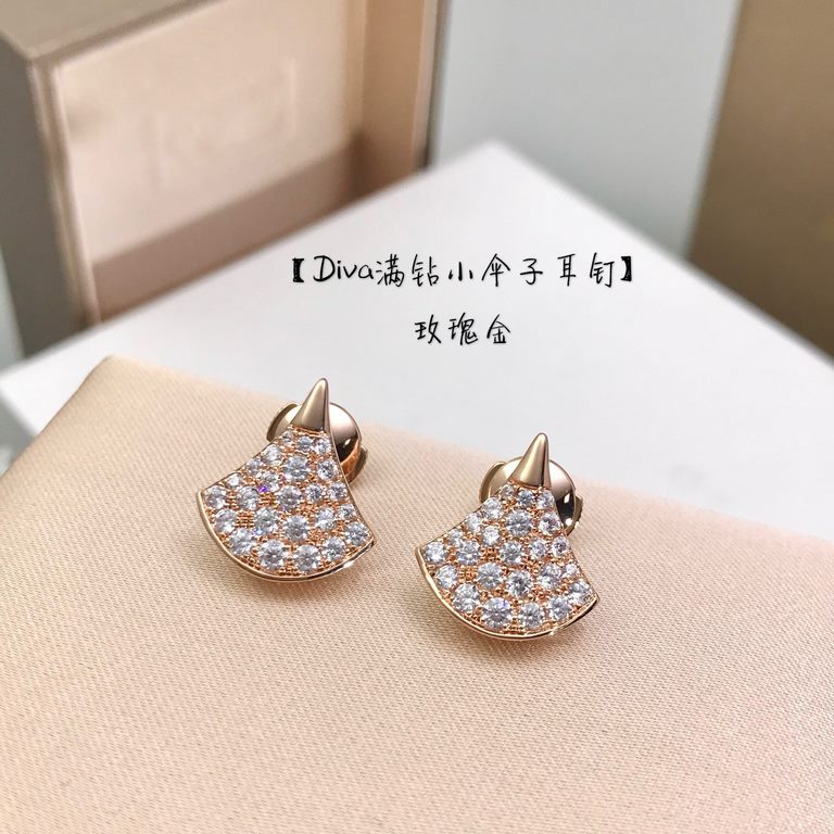 [Bvlg@ri Diva Small Umbrella Stud Earrings] Finally shipped perfectly      DIVAS' DREAM earrings draw inspiration from feminine elegance and the glamor of the Eternal City, paying homage to the glamorous woman in the spi