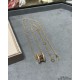 V gold CNC open Bvlgari Premium Two Side Rivet Spring Necklace, spiral part embellished with studs A necklace that is not easy to clash with the counter synchronization update with the same   BVLGARI counter counter with