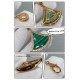 (ZP open version 2.5) V gold plated imitation gold (large upgraded version) Premium White Shell 150 Natural Malachite 160 Bulgari Z Large Premium Shell Scalloped Skirt Necklace, full of femininity Salute to the ultimate 