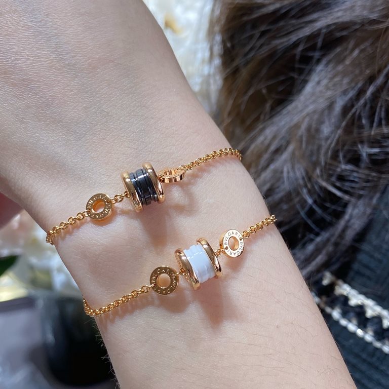 V gold material. CNC authentic open version, thick chain   fine engraving plated miked gold, Bulgari Seiko CNC trumpet ceramic bracelet, high version of the shipment     perfect replica of the authentic To the rhythm of 