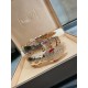 (Actual Price) Bvlgari Red Eye Snake Bracelet made of gold, fashionable high-grade boutique Bvlgari Snake Bracelet Luxury Snake upgraded version  BVLGARI explosive   imported technology  high carbon diamonds, the inner c