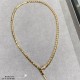 V gold High-quality crafted version Bvlgari Head and Tail Diamond Snake Necklace, True Fragrance Collection... Simple and elegant in person, beautifully priced and exquisitely crafted.