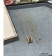 V gold CNC open Bvlgari Premium Two Side Rivet Spring Necklace, spiral part embellished with studs A necklace that is not easy to clash with the counter synchronization update with the same   BVLGARI counter counter with