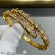 Sub gold material Bvlgari advanced full of diamonds fine snake bracelet This is to wear steel, a section of a section to wear in and then hit the laser point, each accessory is fine grinding, time-consuming and expensive