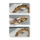 V Gold Material Size 5678 BVLGARI Classic Reproduction Bulgari Narrow Premium Mother-of-pearl Snake Ring   The delicate and enchanting lines of the design are adorned with brilliant diamonds   so that dominance can also 