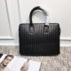 Briefcase, hand-woven from top quality cowhide leather    essential items for career men  Men's withdrawals  Practical to show aggressiveness   Size 386.530cm