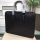 Woven briefcase Imported fetal cowhide leather hand-woven Zipper closureHighest quality on the net Size 40531cm