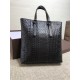 New Crafted Men's Tote Bag   Urbandoc style with novel Micro-Macro crafted design with meticulous attention to detail, presenting shapely rhombic intrecciato triple crafted weave. Meticulously crafted in supple, supple f