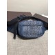 New Crafted Fort Studded Chest Bag   Urbandoc style with novel Micro-Macro crafted design with meticulous attention to detail, presenting a shapely lozenge intrecciato weave pattern. Meticulously crafted in supple fetal 