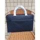 Pure Tire Cow Navy Blue Briefcase 40.5x29x6