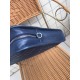 Pure Tire Cow Navy Blue Briefcase 40.5x29x6