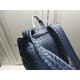 BV waxed tire cowhide shoulder bag] dark blue! 2021 counter explosion models shoulder bag, counter models, original quality, 34x15x42cm