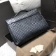 Original Genuine Grade, Italian imported fetal cowhide, pure hand-woven, classic men's briefcase