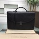 Woven Briefcase Imported Tire Cowhide Leather Pure Hand-Woven Zipper ClosureSize 40827cm