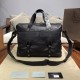 Woven briefcase Imported fetal cowhide leather hand-woven Zipper closureSize 39926.5cm