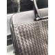 Casual bag   Italian customized fetal cowhide Leather is soft and comfortable, pure hand-woven to create a top briefcase, rich in three-dimensional sense, dense and orderly Size 40x7x29cm