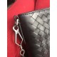 Original Italian top quality fetal cowhide leather New woven embellished crossbody bag   Urbandoc style with novel Micro-Macro crafted design, meticulous attention to detail, presenting shaped diamond intrecciato woven p