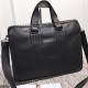 Woven Briefcase Imported Tire Cowhide Leather Pure Hand-Woven Magnetic Clasp Closure Size 40332cm