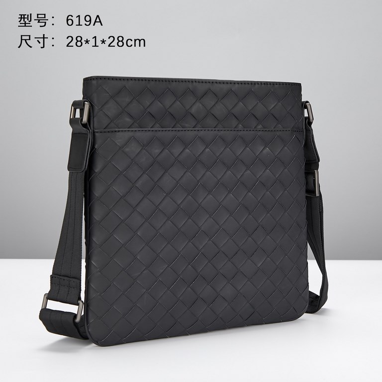 Model 619A upgraded Bottega Veneta latest BV counter men's crossbody shoulder bag official website synchronization using top waxed tires leather feel soft and comfortable awesome counter original hardware special lining 