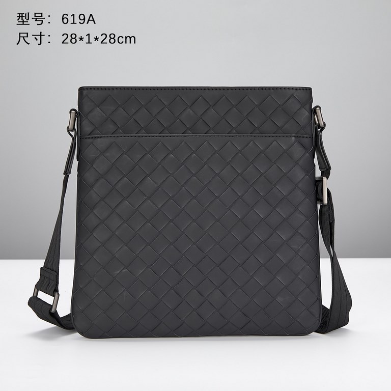 Model 619A upgraded Bottega Veneta latest BV counter men's crossbody shoulder bag official website synchronization using top waxed tires leather feel soft and comfortable awesome counter original hardware special lining 