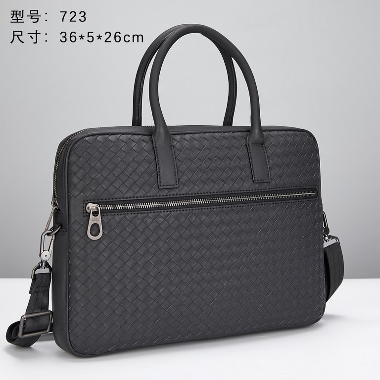 Model723 Upgrade Bottega Veneta latest BV briefcase official website synchronization Using the top waxed tires cowhide feel soft and comfortable awesome counter original steel hardware dedicated lining Size36x5x26cm