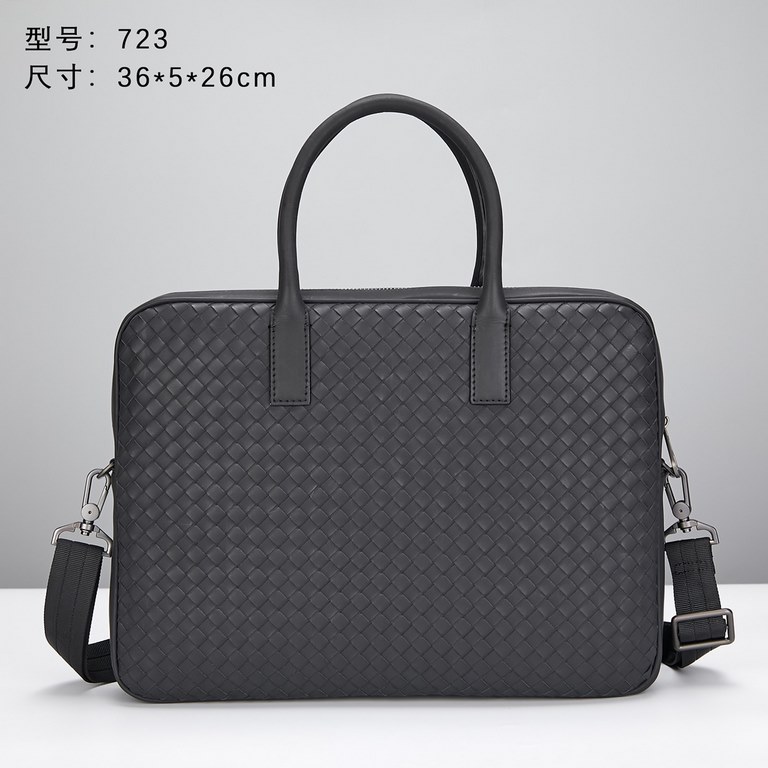 Model723 Upgrade Bottega Veneta latest BV briefcase official website synchronization Using the top waxed tires cowhide feel soft and comfortable awesome counter original steel hardware dedicated lining Size36x5x26cm