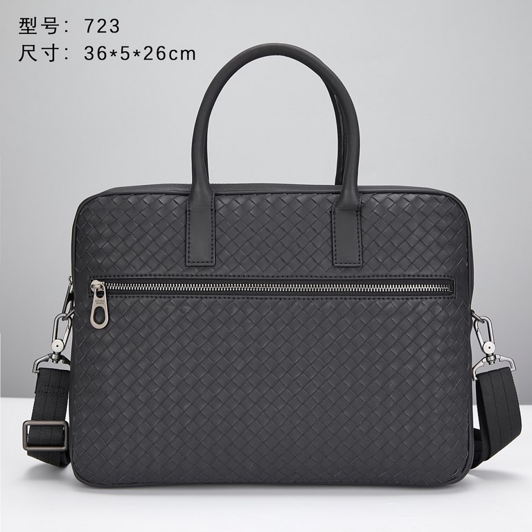 Model723 Upgrade Bottega Veneta latest BV briefcase official website synchronization Using the top waxed tires cowhide feel soft and comfortable awesome counter original steel hardware dedicated lining Size36x5x26cm