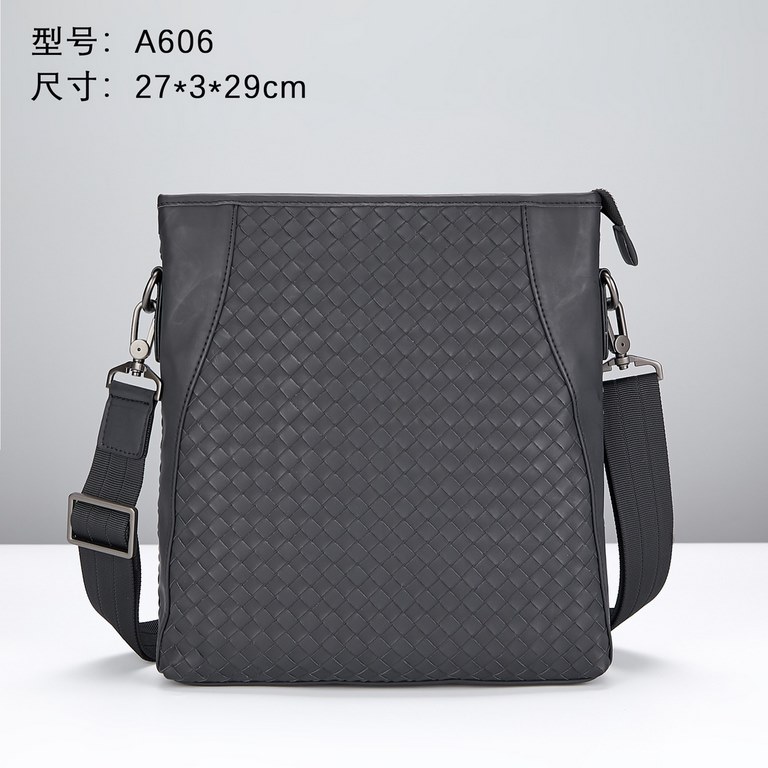 Model 606 upgraded version Bottega Veneta latest BV counter men's crossbody shoulder bag official website synchronization using the top waxed tires leather feel soft and comfortable awesome counter original hardware spec