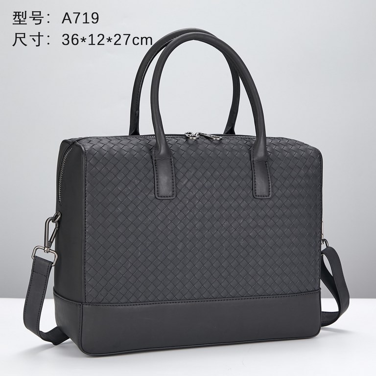 Model719 Upgrade Bottega Veneta latest BV counter men's briefcase official website synchronization using the top waxed tires leather feel soft and comfortable awesome counter original hardware special lining size36x12×27