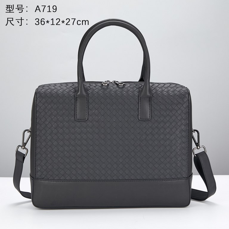 Model719 Upgrade Bottega Veneta latest BV counter men's briefcase official website synchronization using the top waxed tires leather feel soft and comfortable awesome counter original hardware special lining size36x12×27