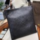 Woven Crossbody Bag Imported Tire Cowhide Leather Pure Hand-Woven Zipper ClosureHighest Quality on the Net Size 30332.5cm