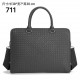 Model711 Upgrade Bottega Veneta latest BV briefcase official website synchronization Using the top waxed tire cowhide leather feel soft and comfortable awesome counter original steel hardware dedicated lining Size38x7x30